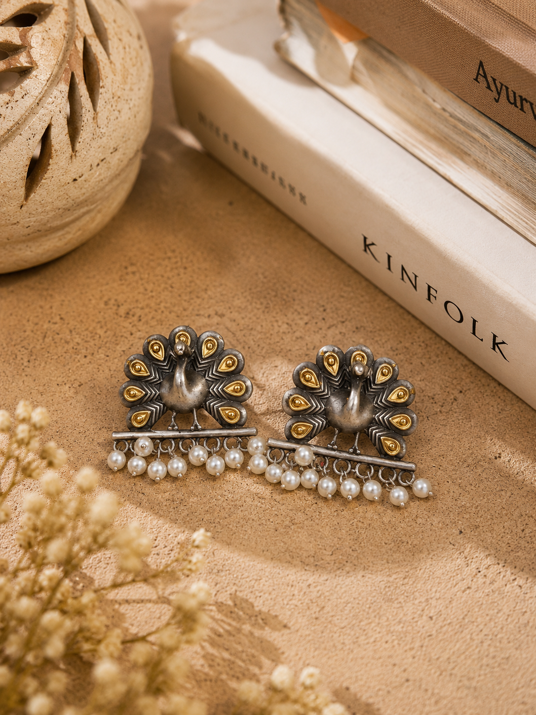 Sawaan Mor Earrings