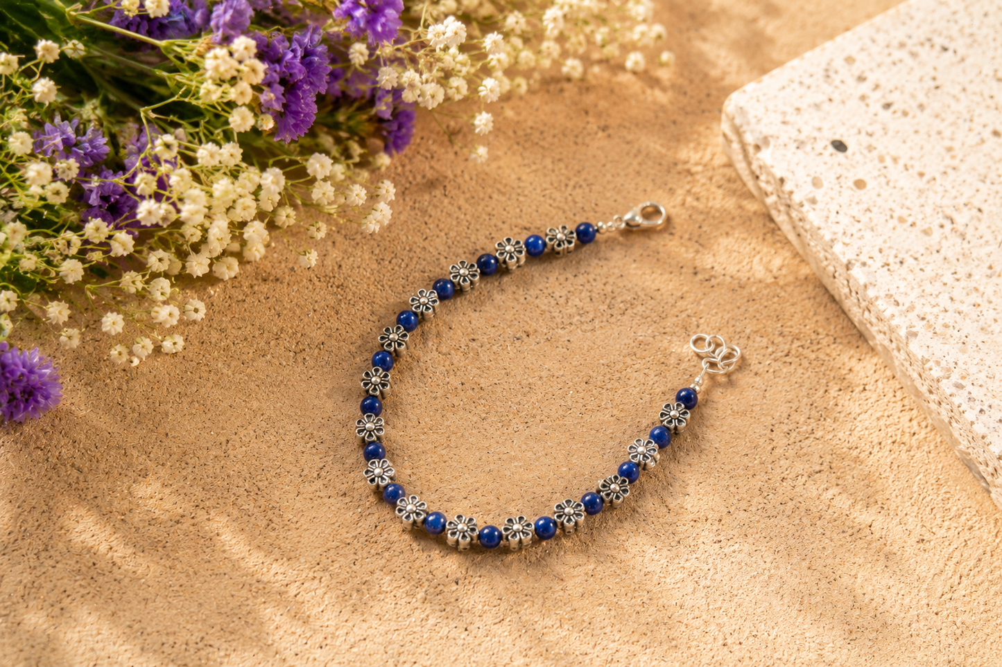 Purple Floral Bracelet