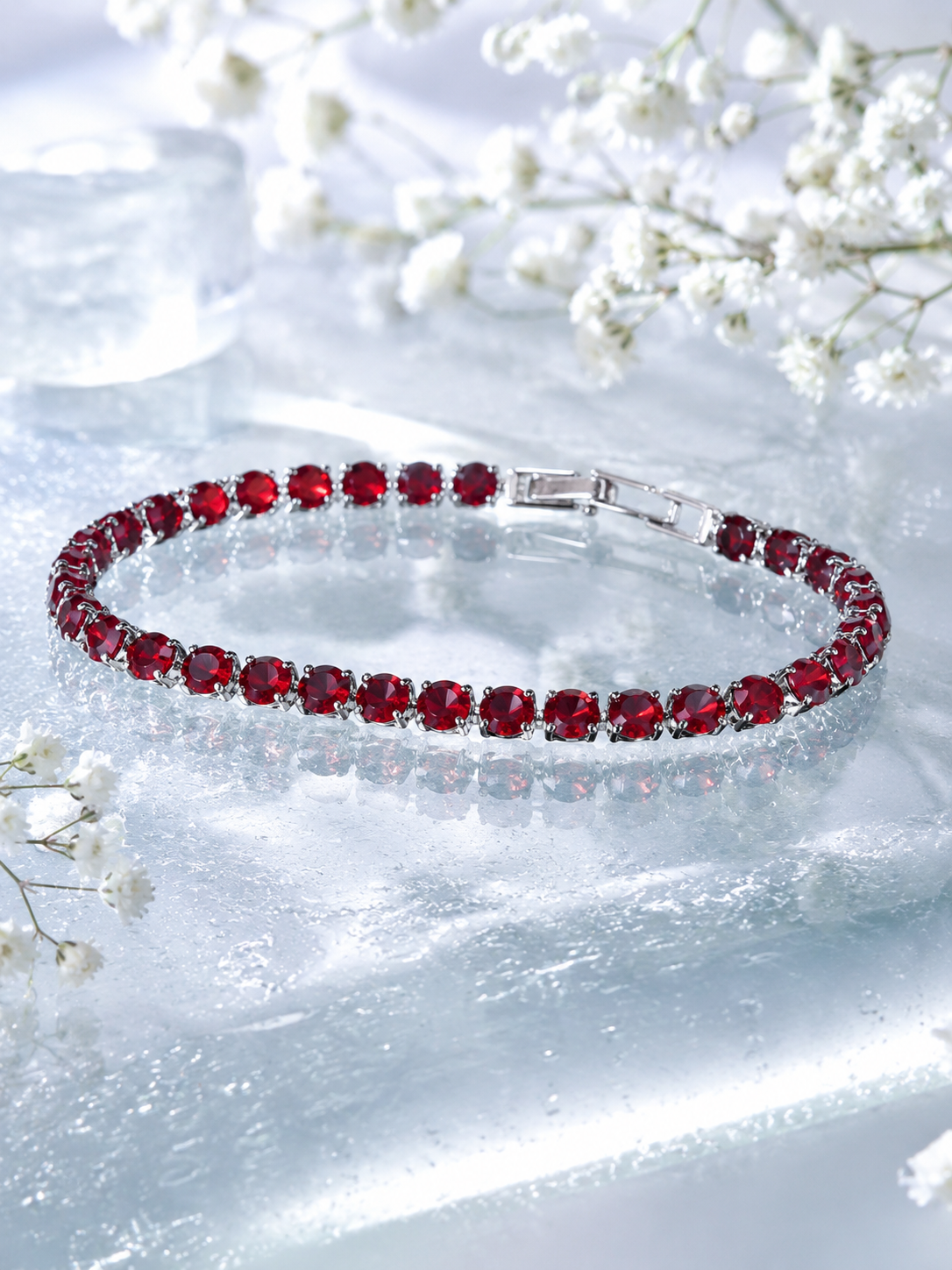 Crimson Glass Bracelet