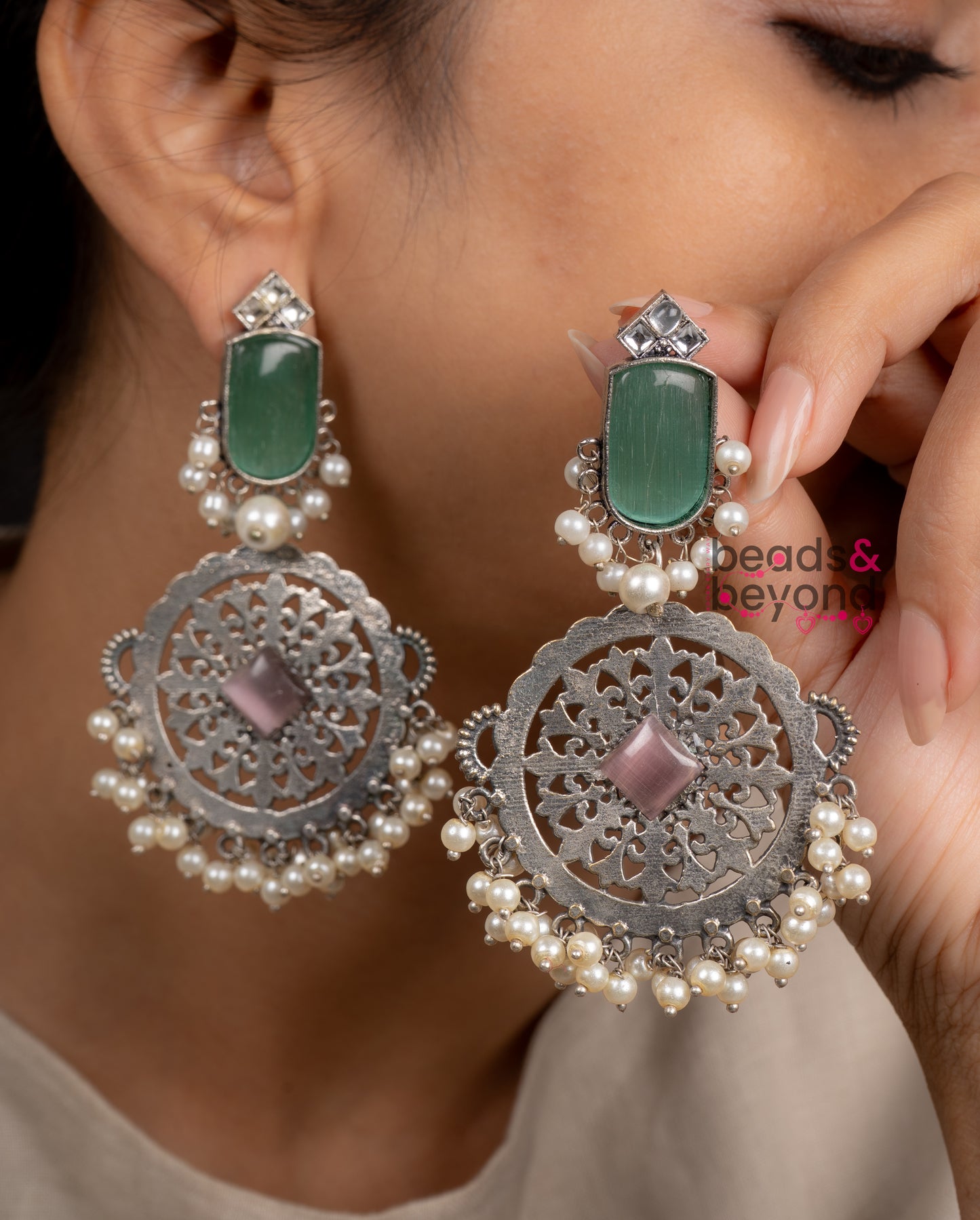 Ovate Pearl Danglers