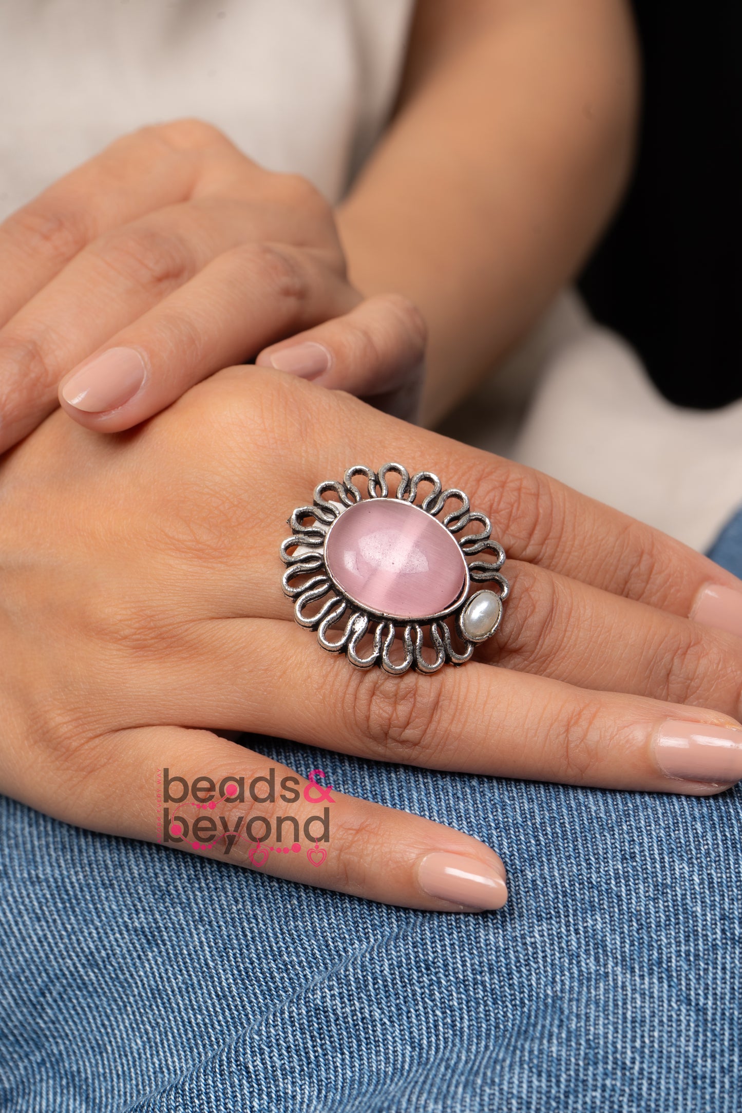 Oval Stone Ring - 6 colors