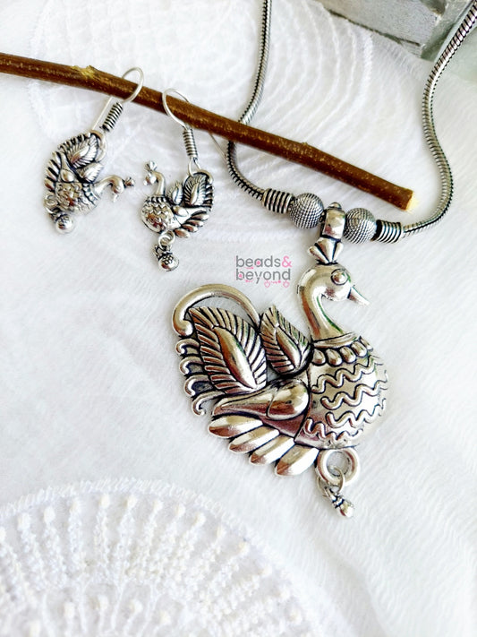 Peacock Pendant Necklace