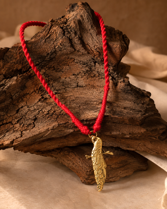 Peacock Thread Necklace