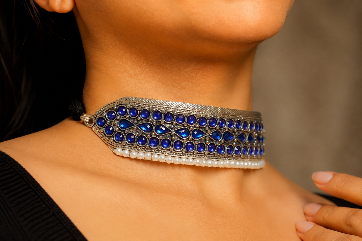 Indigo Muse Choker Necklace
