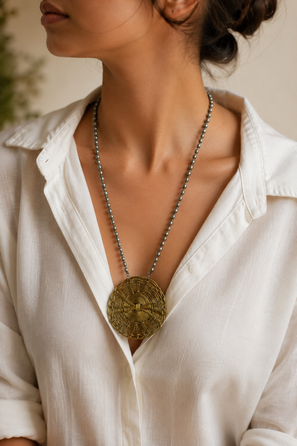 Devlina dual tone Necklace