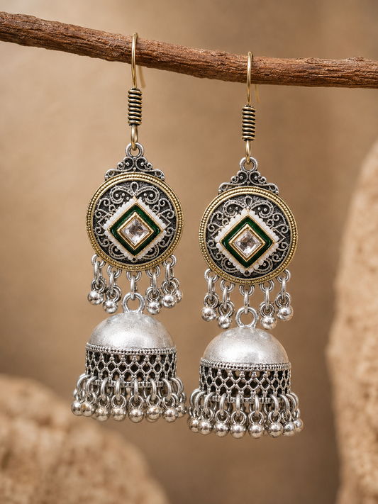 Kundan Jhumka earrings