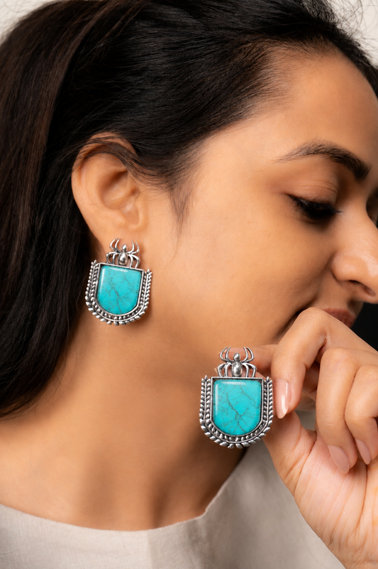 Spider Stone Earrings