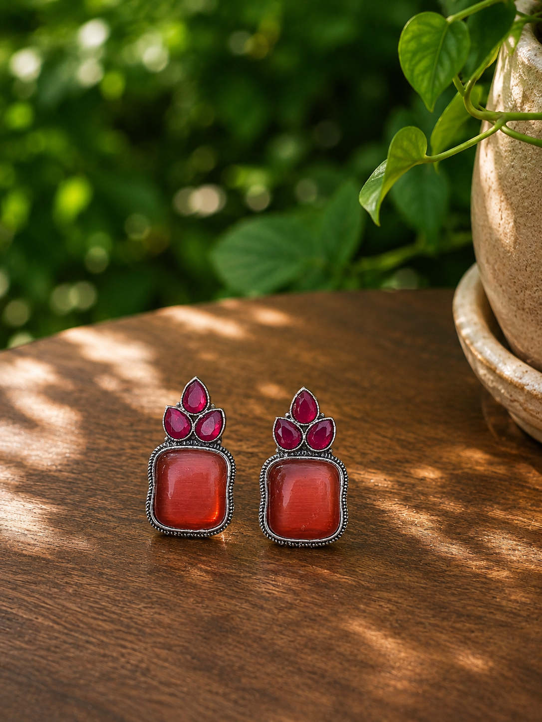 Adya Crimson Earrings
