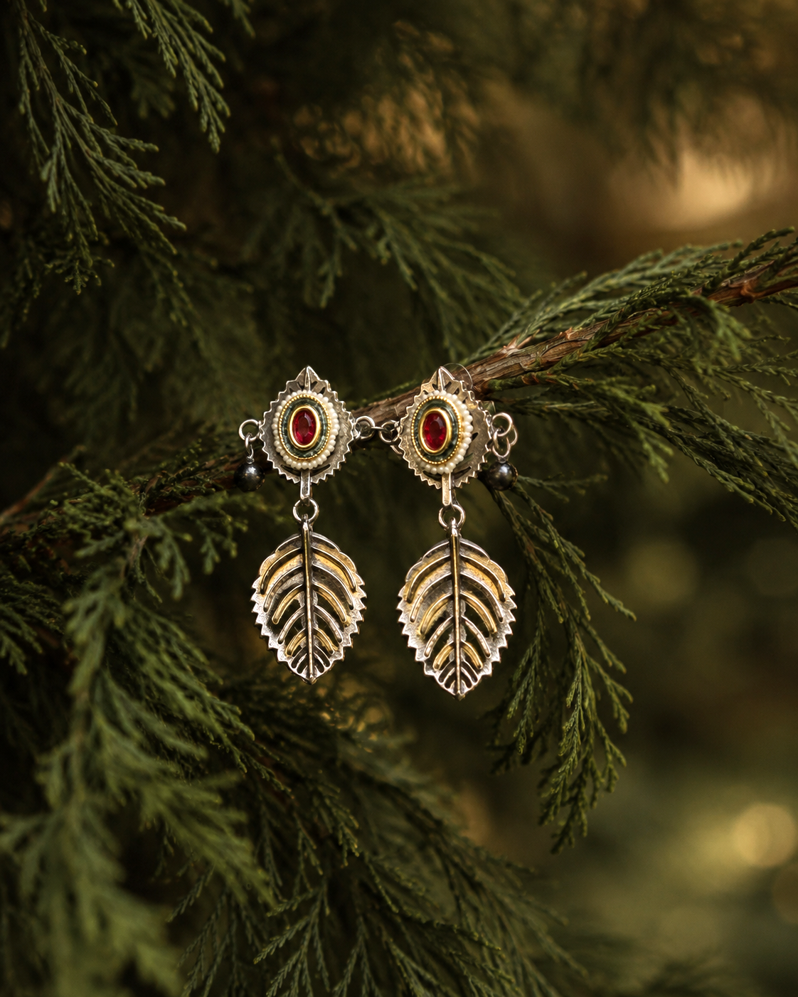 Daksh Leaf Earrings