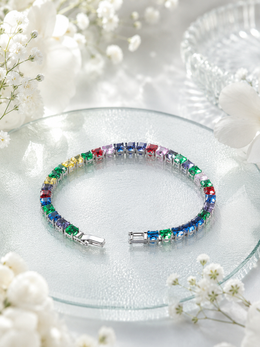Multi Colored Stone Bracelet