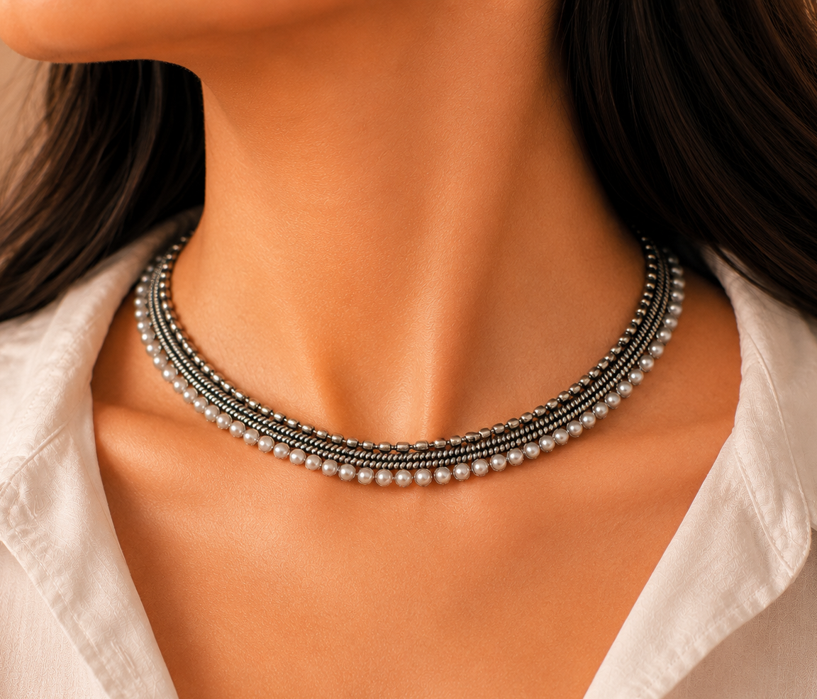 Pearl Choker Necklace