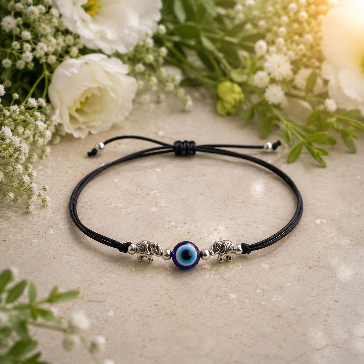 Elephant Evil Eye Nazarbattu Anklet