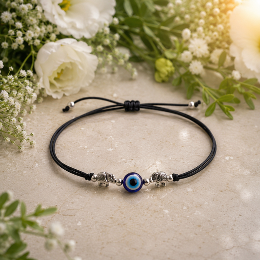Elephant Evil Eye Nazarbattu Anklet