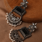 Rosette Pearl Drops Earrings - 2 color