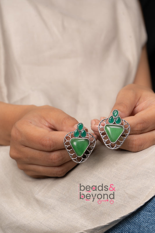 Trian Stud Earrings