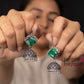 Hirtya Stone Jhumka Earring