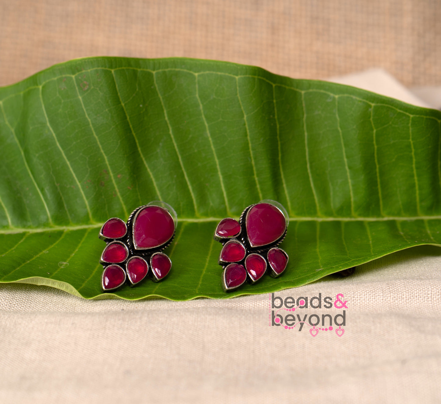 Crimson Stone earring