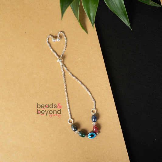 Adjustable Evil Eye Anklet