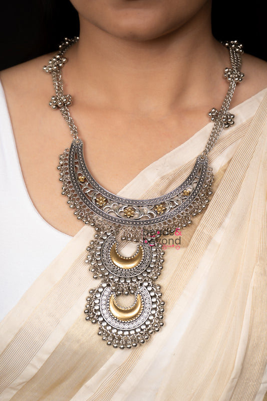 Kavya Dual Tone Necklace