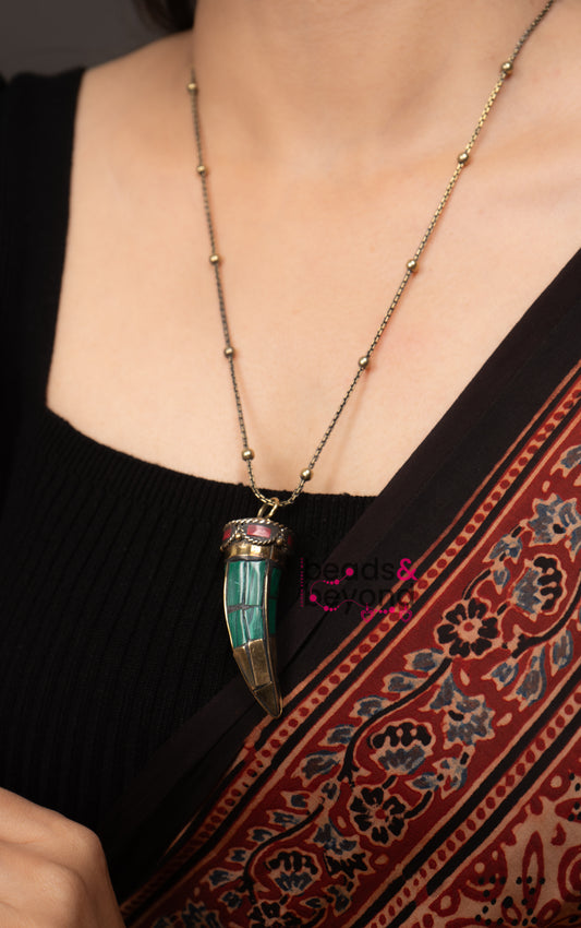 Boho Tibetan Pendant Necklaace