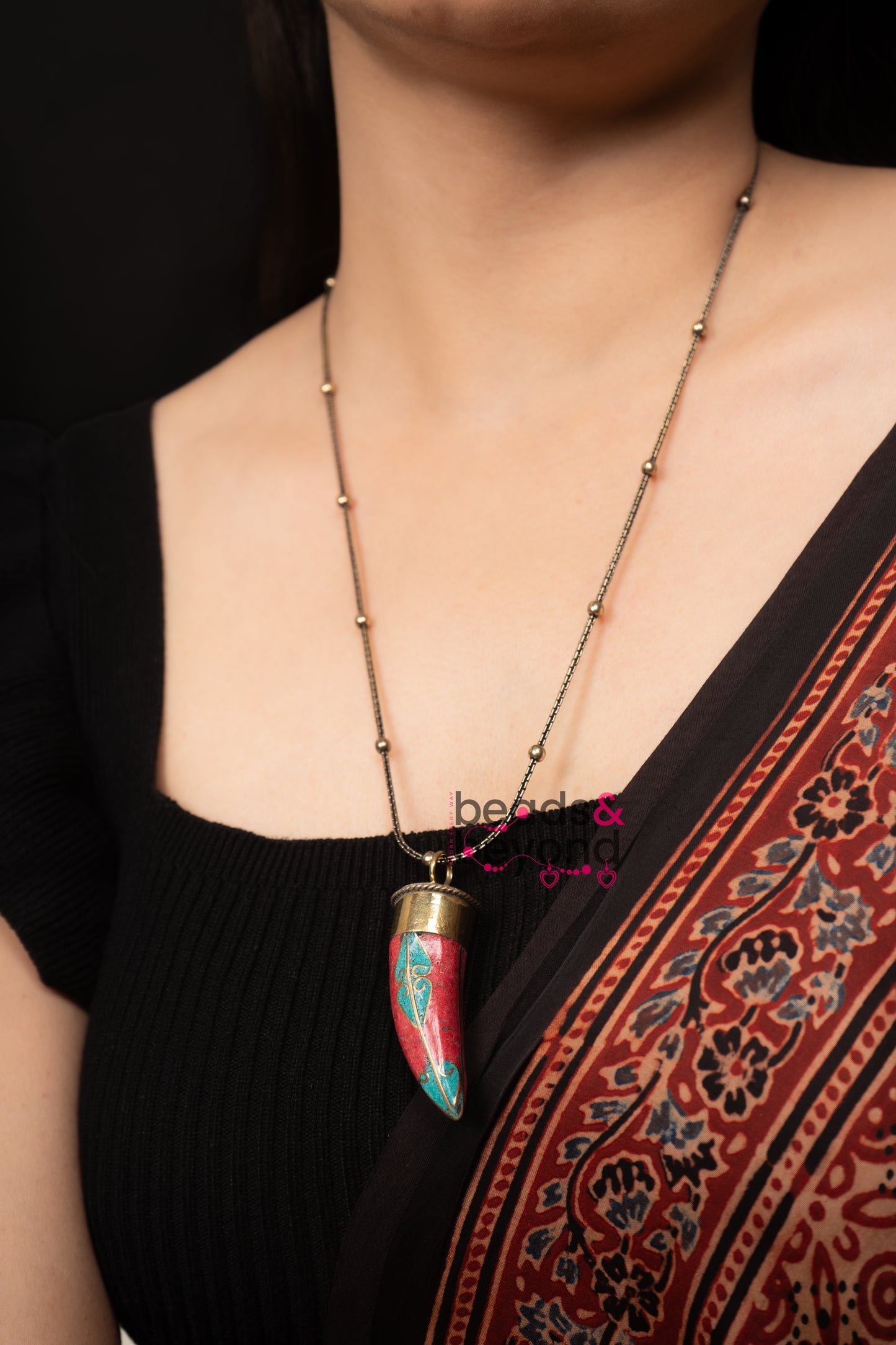 Boho Tibetan Pendant Necklaace