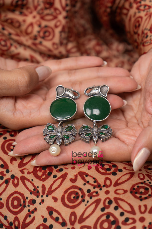 Emerald Gaj Earring