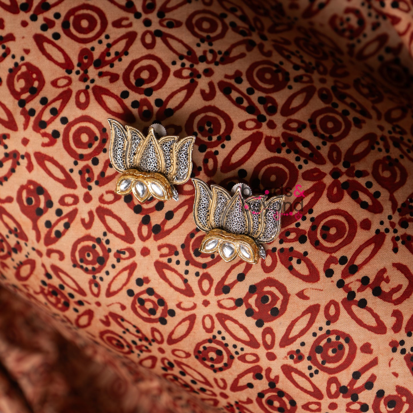 Kamal Dual Tone Earring