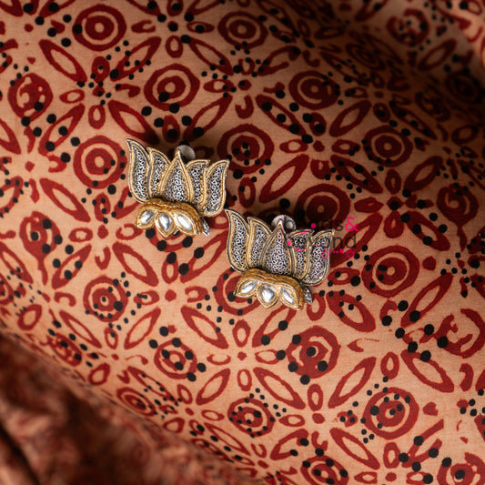Kamal Dual Tone Earring