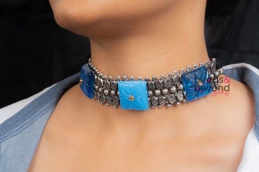 Azure Choker Necklace