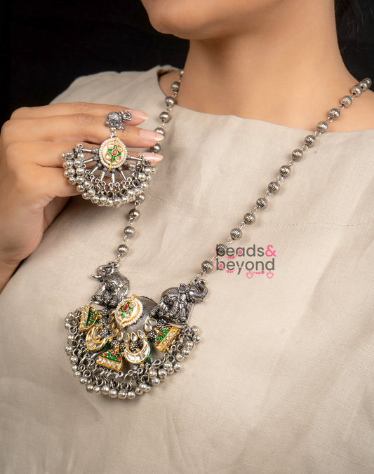 Gan Ganesh Necklace with Earrings