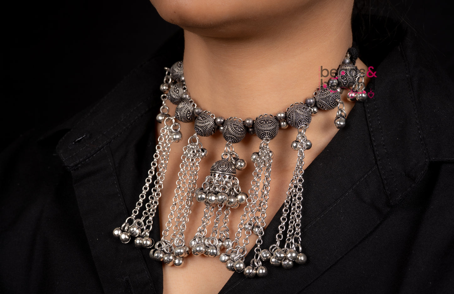 Jhumki Choker Necklace with Earrings