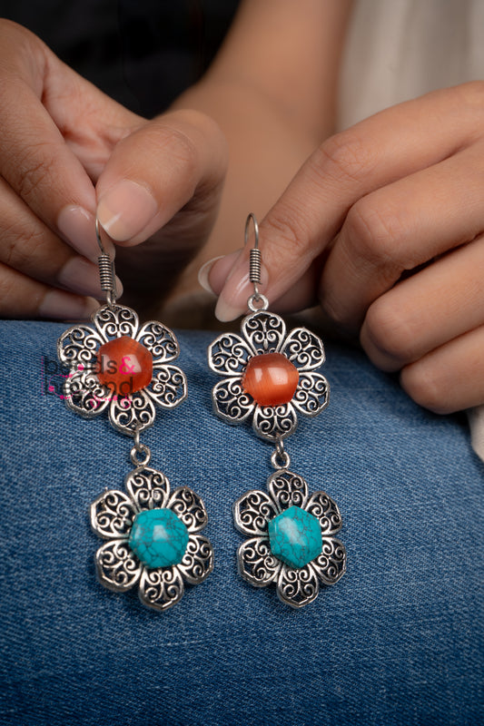 Floral duo Earrings