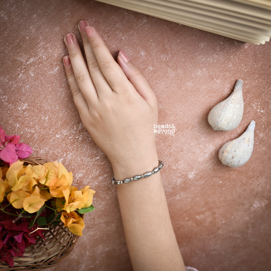 Bugle Bead Thread Bracelet